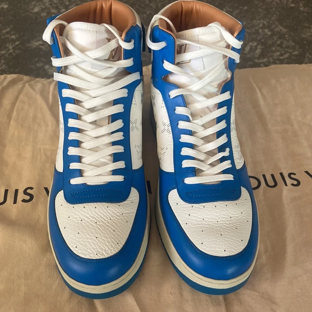 Louis Vuitton Rivoli Men Sneakers blue and white - Picture 3 of 7